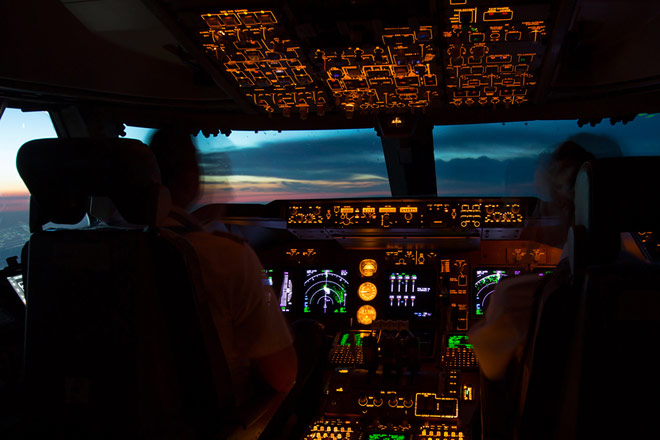 Pilot cockpit