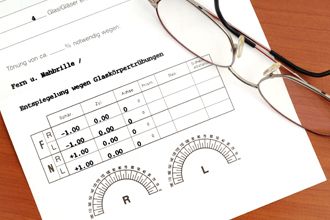 Eyeglass prescription