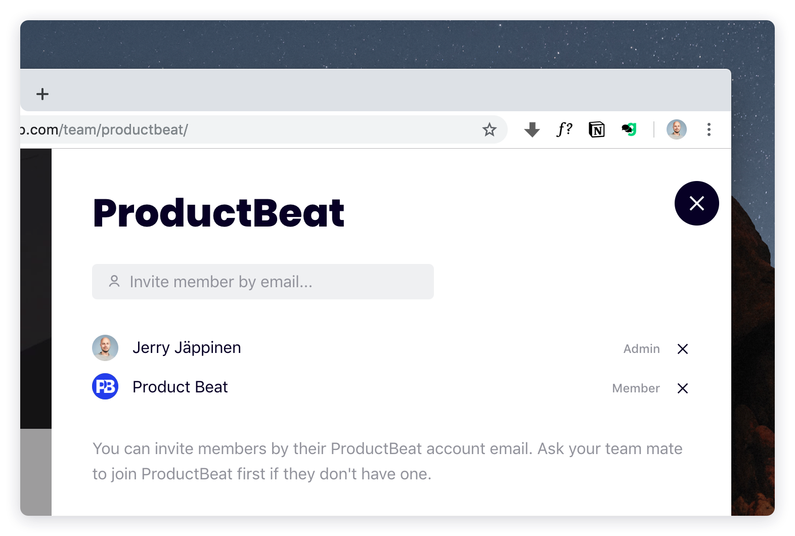 Roles in ProductBeat