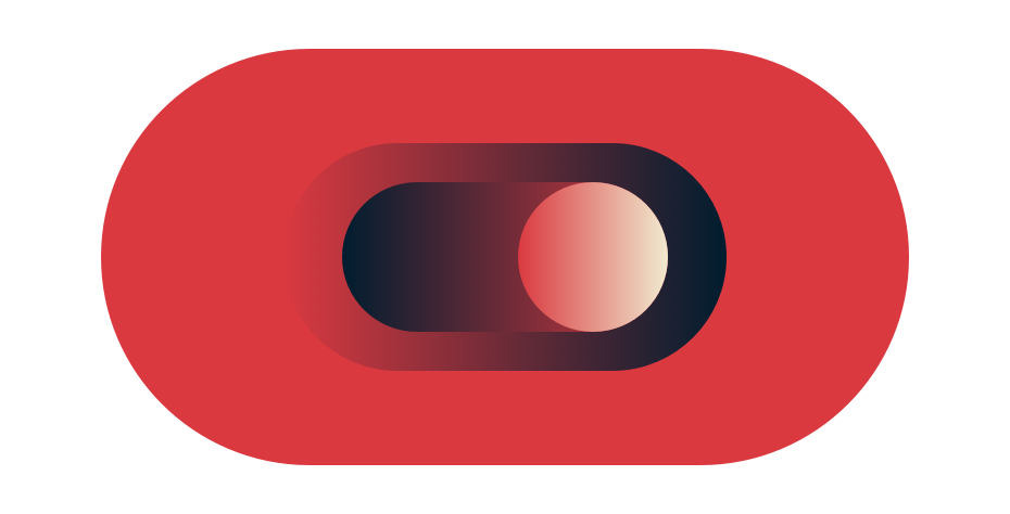 Toggle button in red.