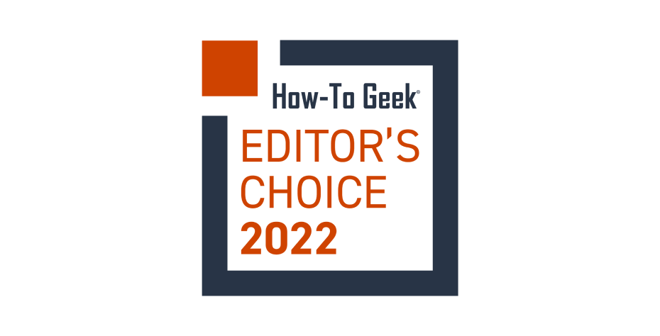 Editor's-Choice-Badge von How-to Geek für Aircove-Testimonials.