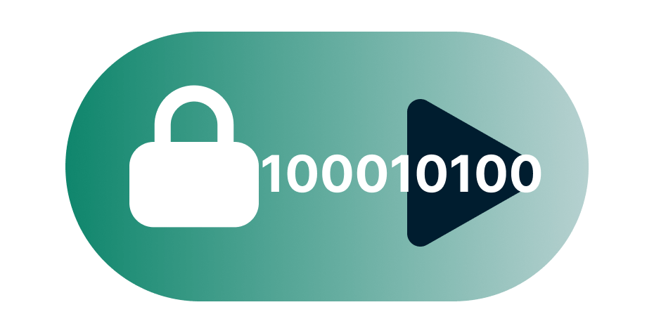 คิลสวิตช์ VPN: กระแสตัวเลขที่ได้รับการอนุญาตให้ผ่านจากกุญแจ โดยมีสัญลักษณ์เล่นที่แสดงการอนุญาต