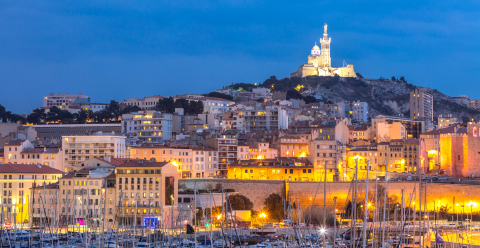 De stad Marseille.
