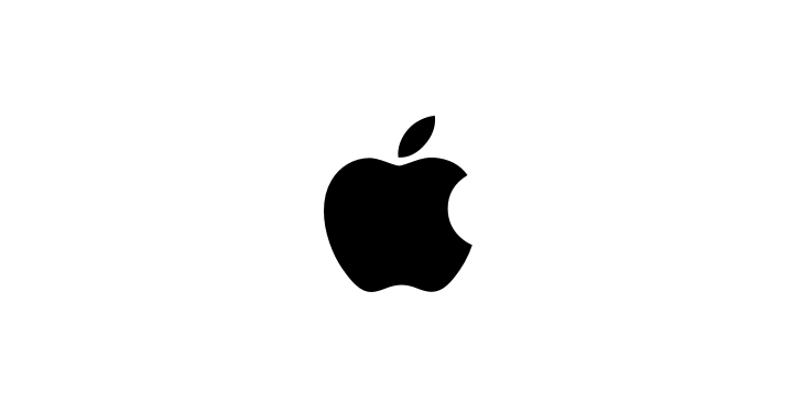 Apple logosu.