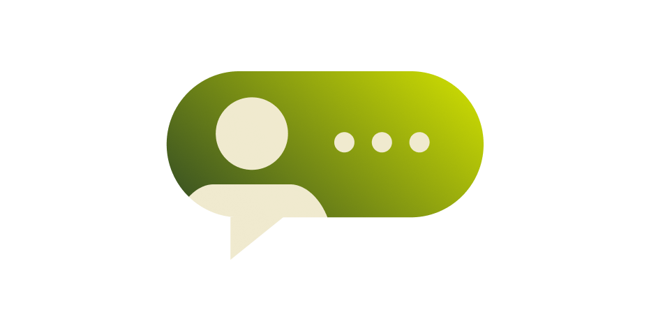 User testimonial avatar green