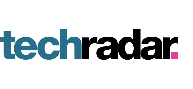 Het gekleurde logo voor techradar.