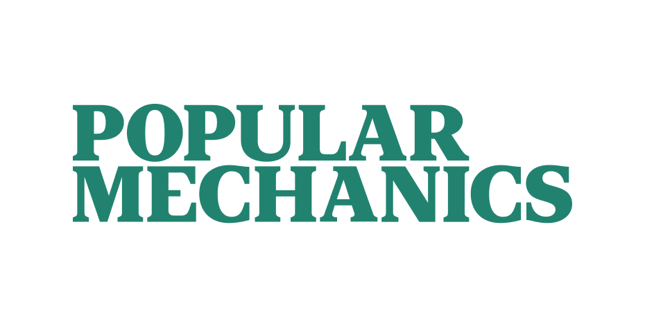 Logo Popular Mechanics untuk testimoni carousel Aircove