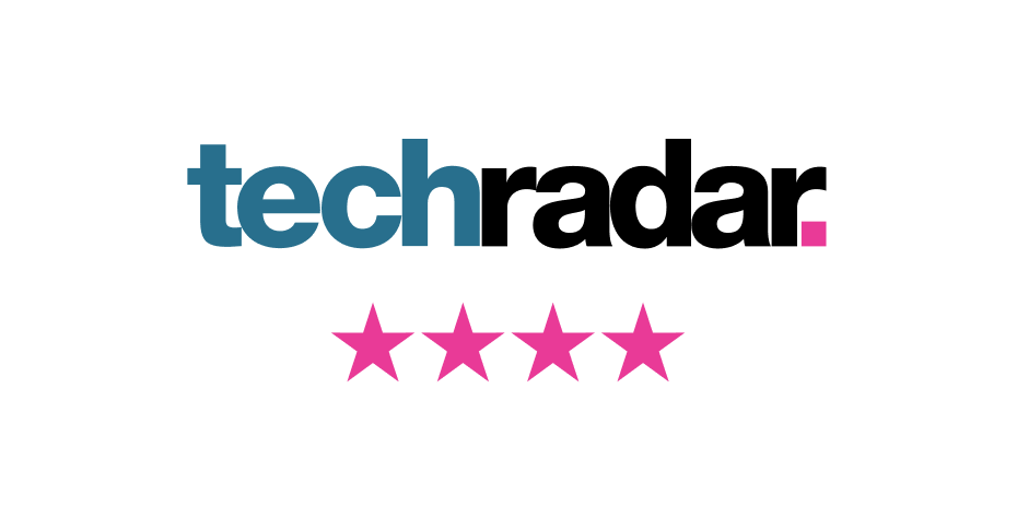 Logo TechRadar z 4 gwiazdkami Aircove testimonials carousel