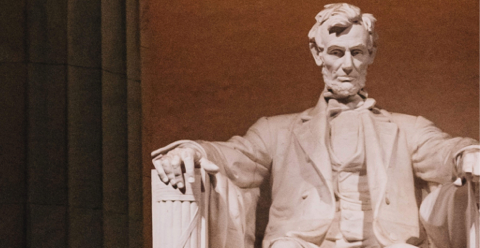 A Lincoln-emlékmű Washington DC-ben.