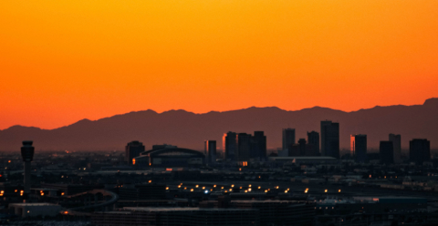 Lo skyline di Phoenix.