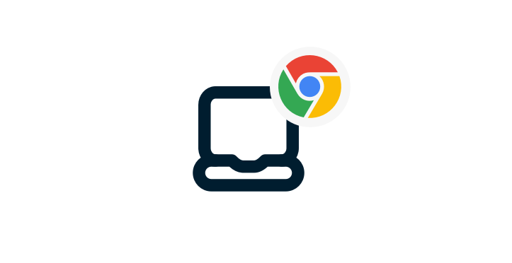 Logo Chromebooka na ikonie laptopa.