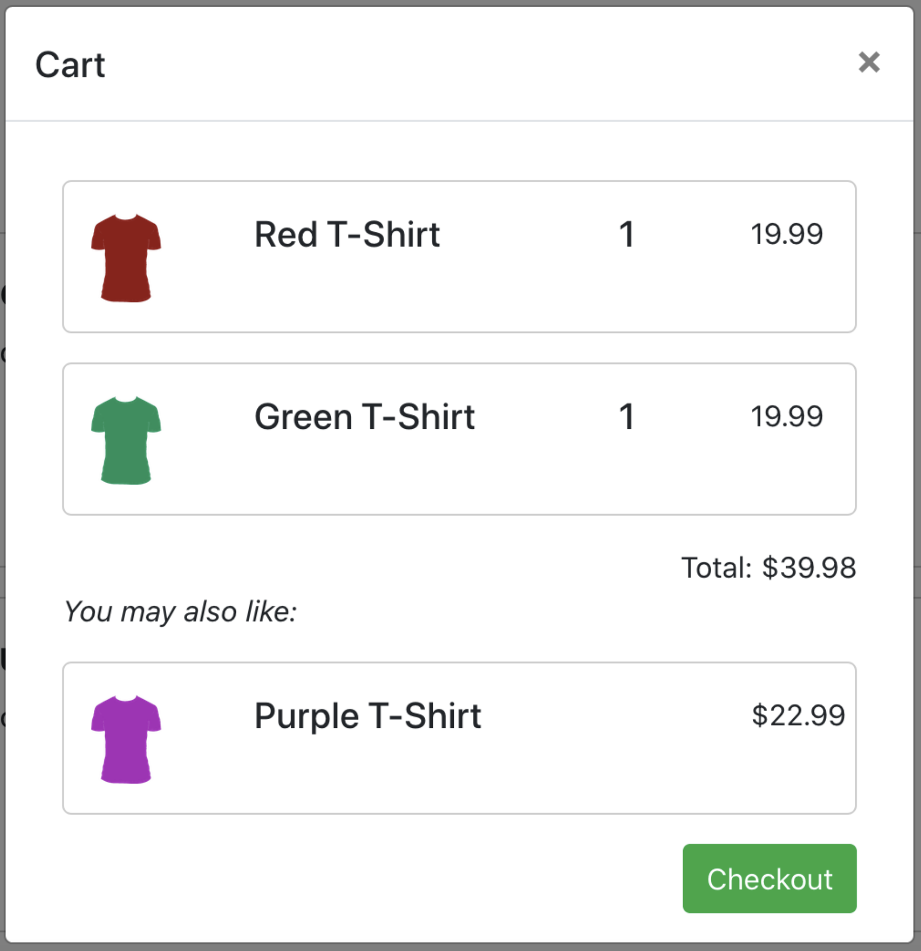 Recommended products