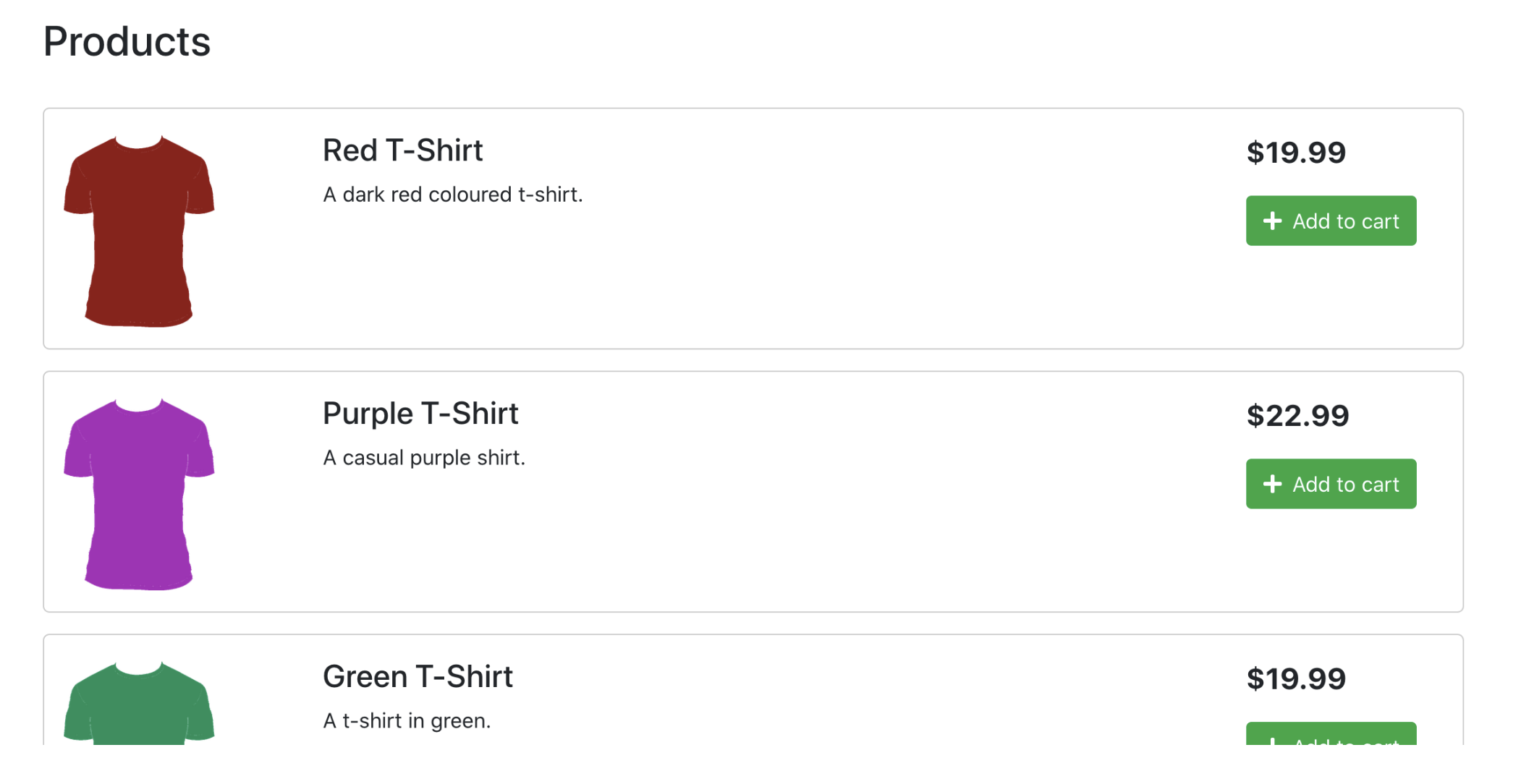 Products add cart commerce.js