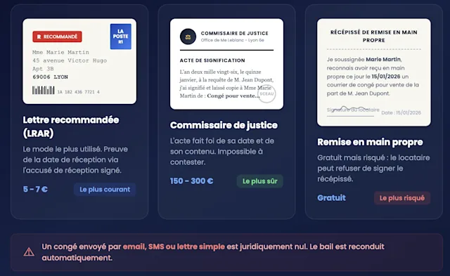 modes-envoi-conge-locataire infographie sur les modes d'envoi du conge locataire