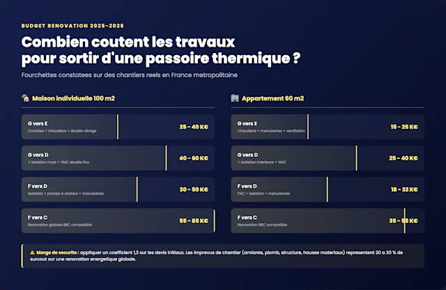 acheter-passoire-thermique-cout-travaux Coût des travaux de rénovation pour sortir d'une passoire thermique DPE F ou G en 2026