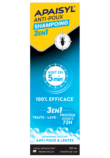 Apaisyl Anti-Poux Shampoing 3-en-1