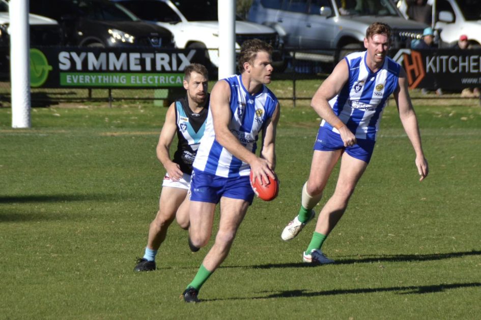 Trio of Collingwood premiership players in action as former Bomber boots seven