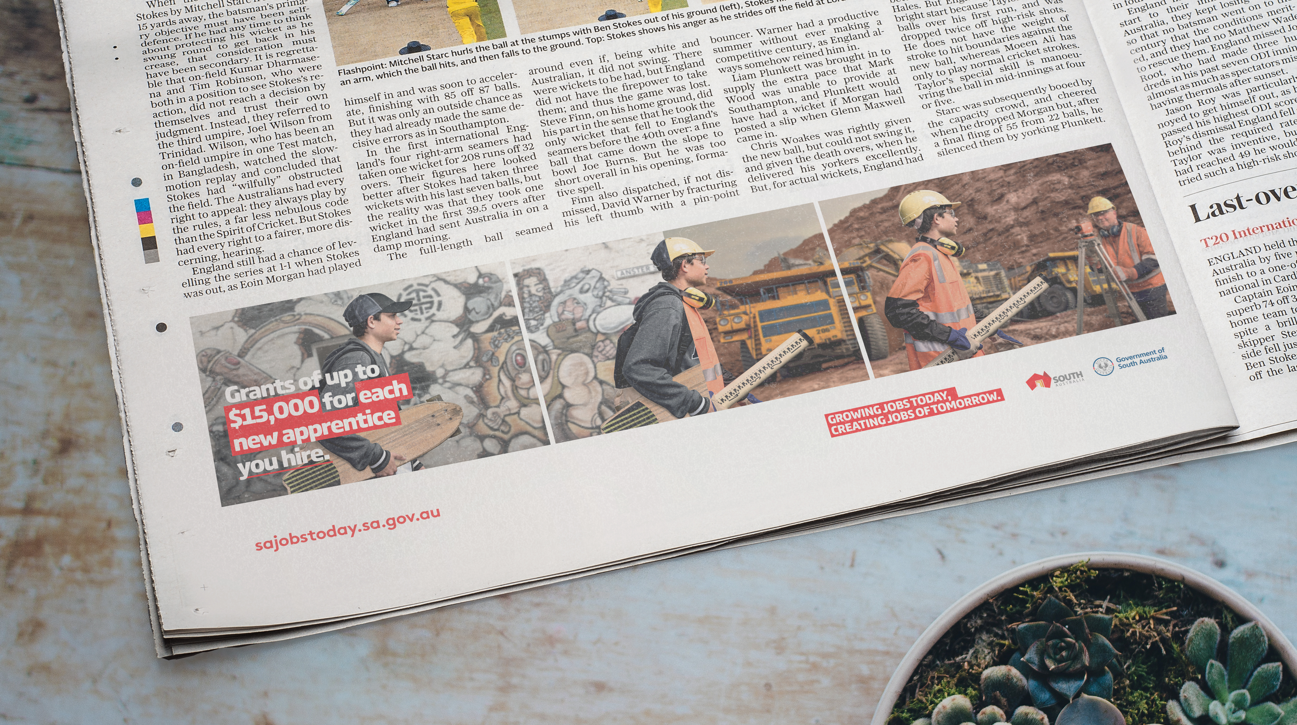 Stepping Forward - half page press