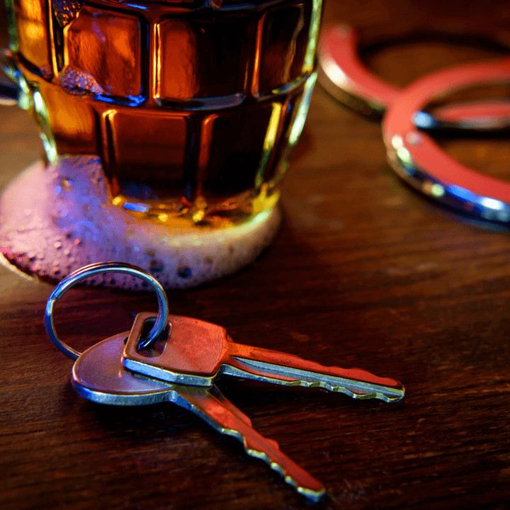 beer and car keys depicting a DUI