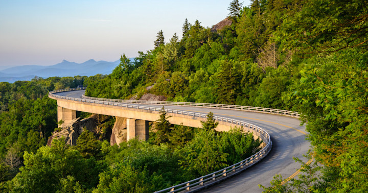 The Blue Ridge Parkway in Virginia.