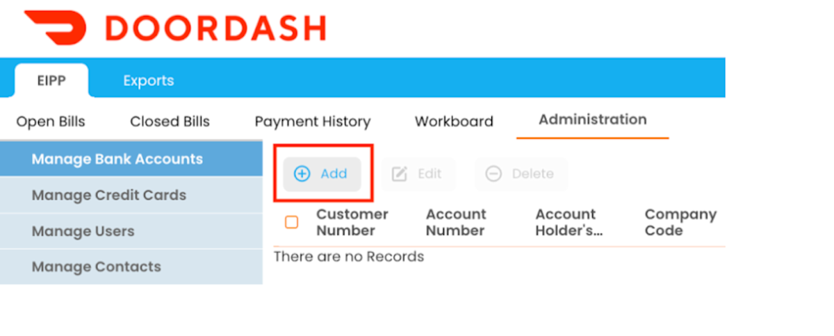 DDfB - Bank account