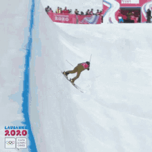 Halfpipe skiing