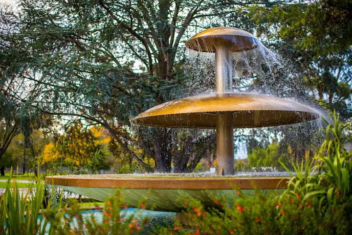 Fawkner entrance fountain 3