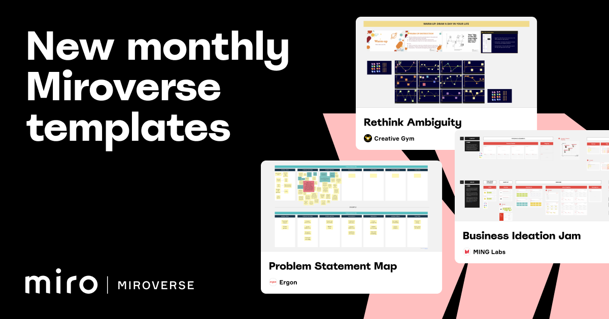 New templates added to Miroverse in August