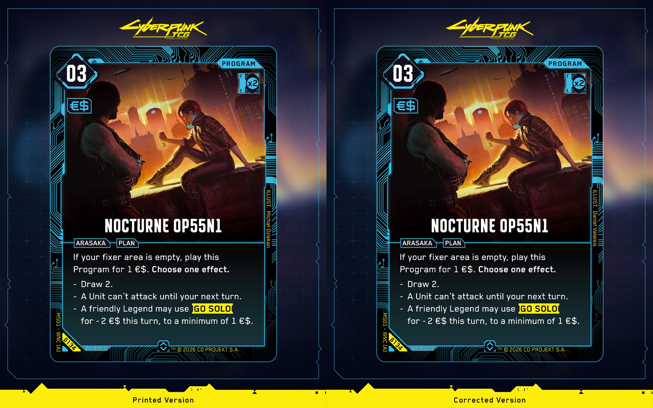Nocturne Errata