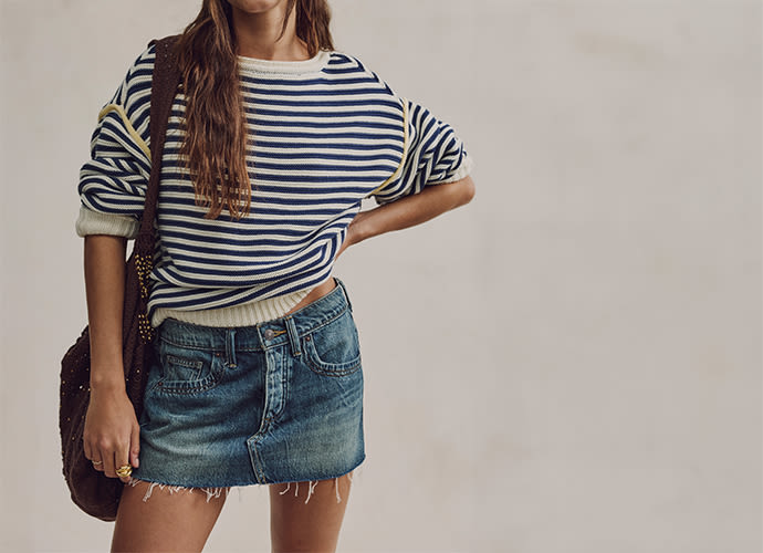 Shop FP Skirts: Denim