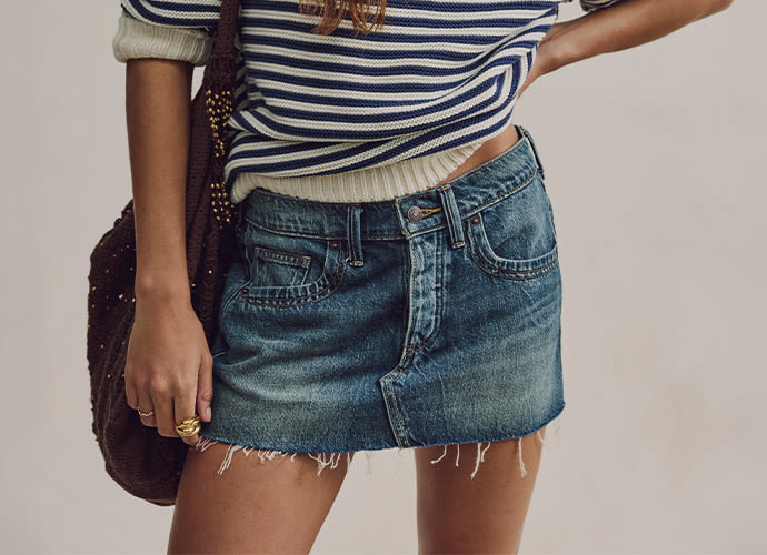 Shop FP Skirts: Denim