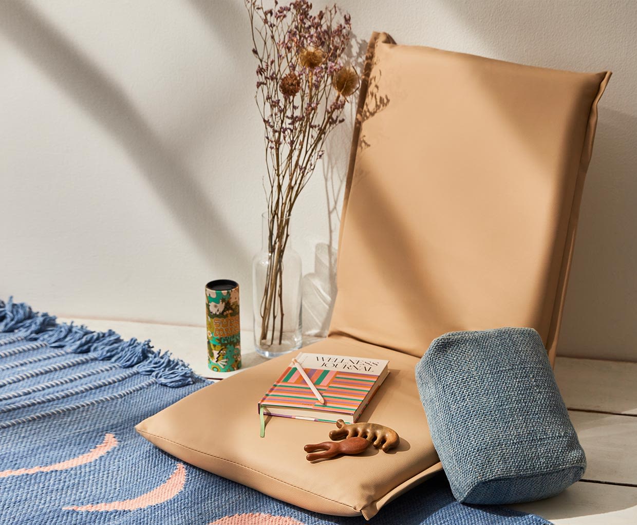 Wellness accessories on a chair