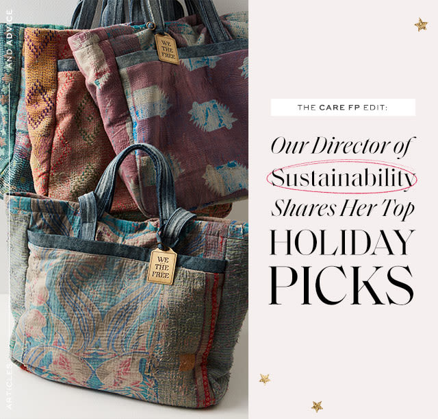 Give Happy: The Care FP Sustainable Holiday Gift Guide. Gifts you can feel REALLY good about…