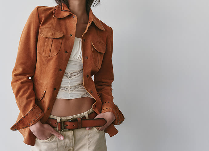 Shop FP Jackets: Suede