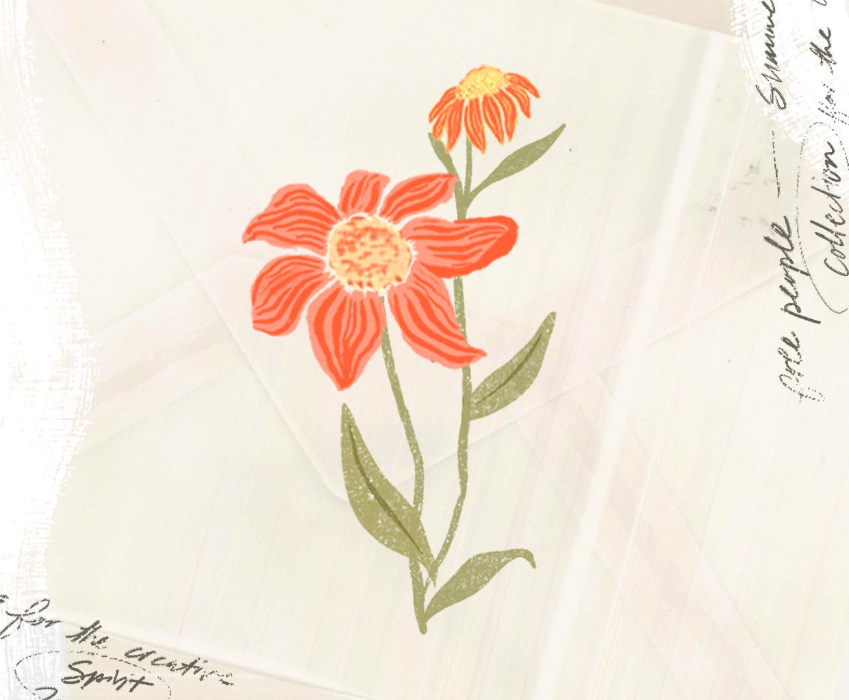 Sketch of a flower