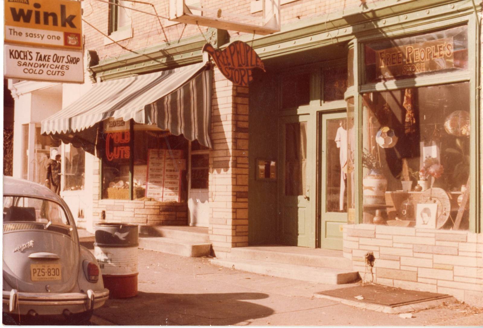 The original ‘The Free People’s Store’ 1970s storefront