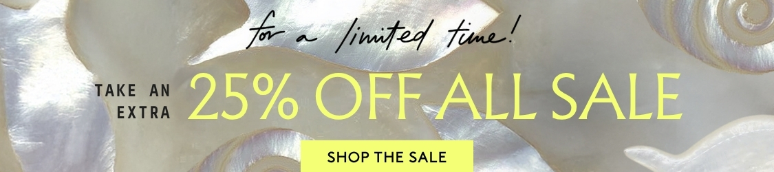 For A Limited Time! Take An Extra 25% Off All Sale. Shop The Sale.