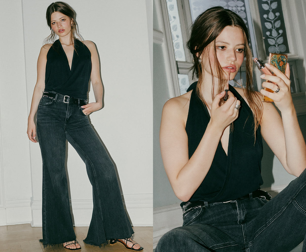 Girls wearing black bodysuit