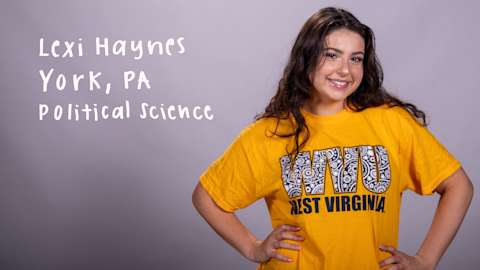 Lexi Haynes, a Political Science major from York, Pennsylvania.