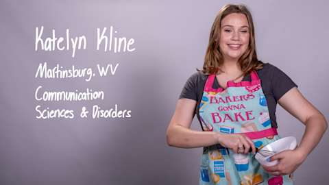 Katelyn Kline, a Communication Sciences and Disorders major from Martinsburg, West Virginia.
