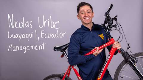 Nicolas Uribe, Management major from Guayaquil, Ecuador