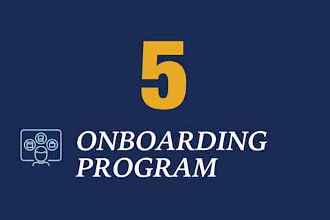 Step 5. Onboarding Program