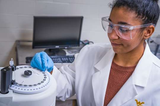 Girl in lab