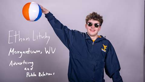 Ethan Lituchy, advertising and public relations major from Morgantown, West Virginia