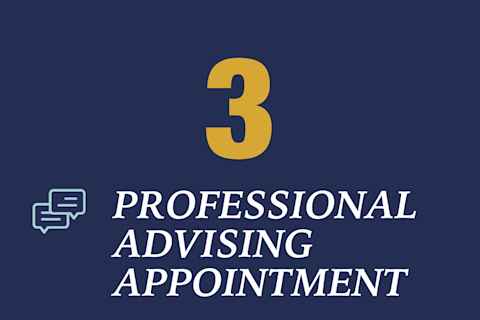 Step 3: Professional Advising Appointment
