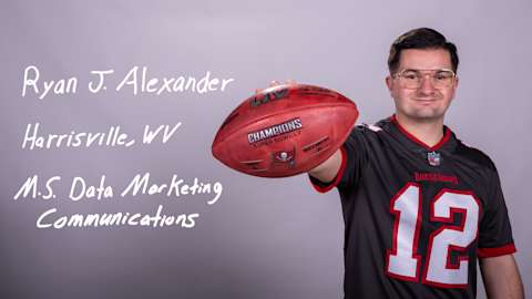 Ryan J. Alexander, a Data Marketing Communications master's degree student from Harrisville, West Virginia