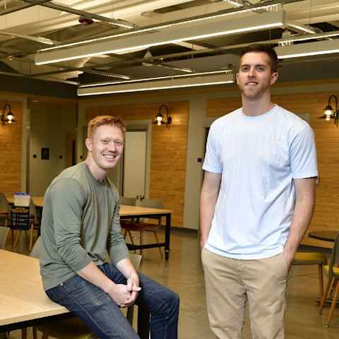 Portrait of Kyle Gillis and James Carnes
