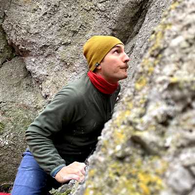 Me on the wall looking for the next hold