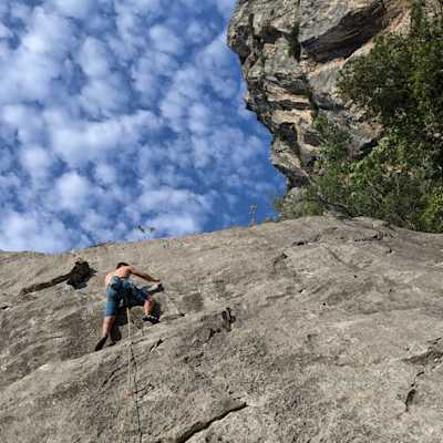 Me climbing in Arco