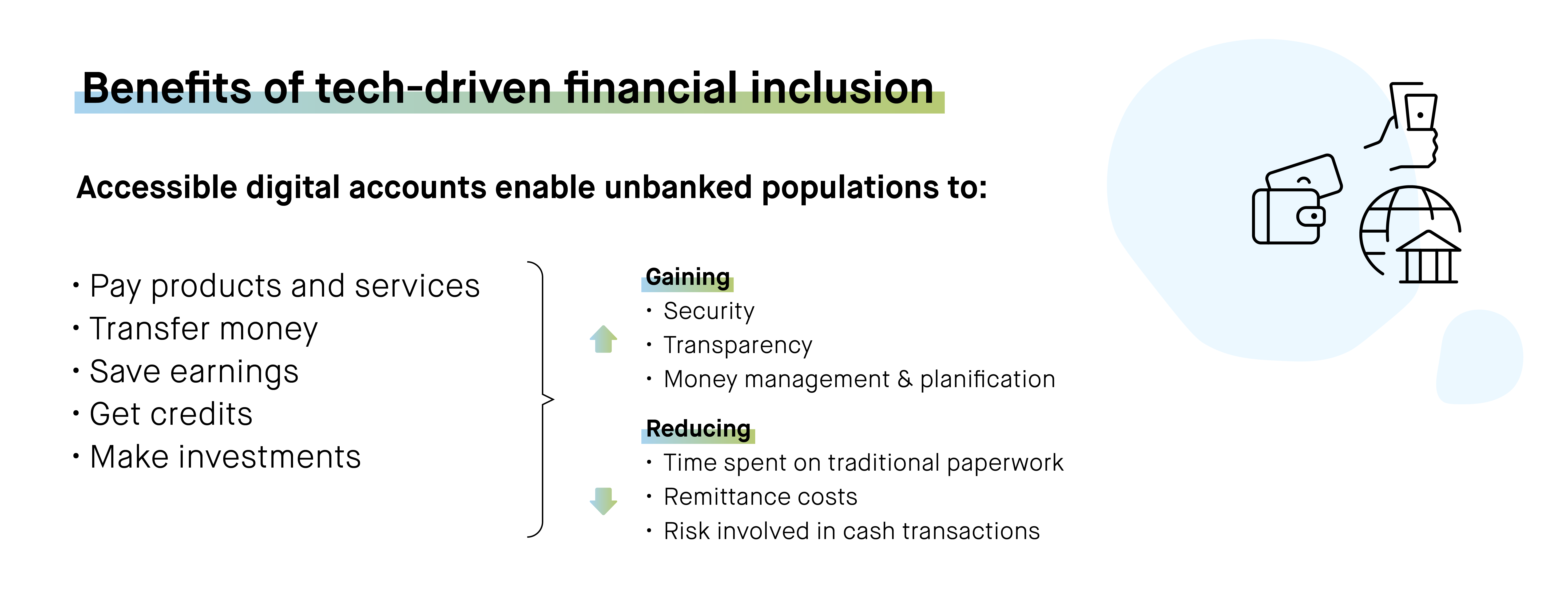 Benefits of tech-driven financial inclusion